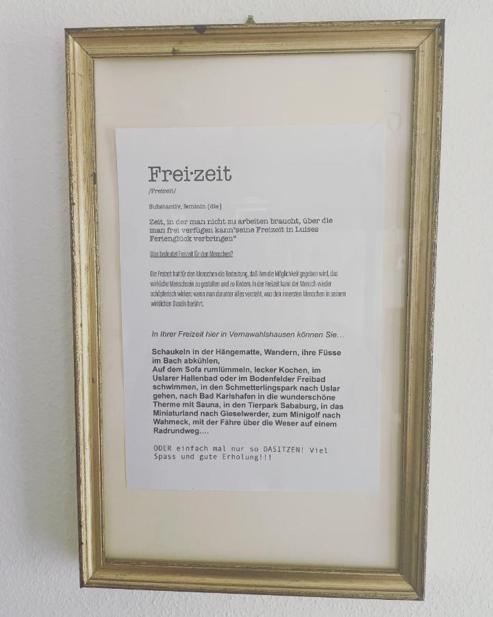 Luises Ferienglueck Apartment Vernawahlshausen Екстериор снимка